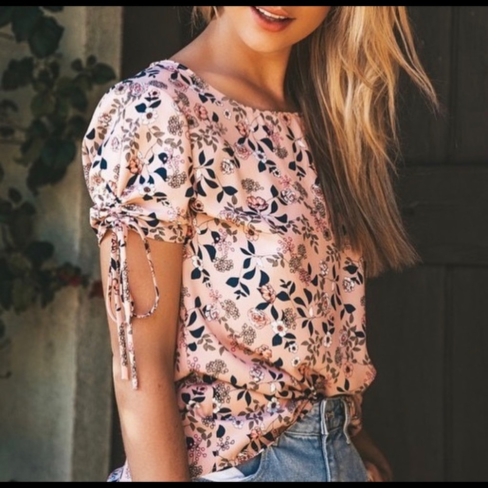 Floral Pink Blouse